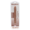 Real Rock Double Gode Straight Slim 30.5 x 3.5cm Marron